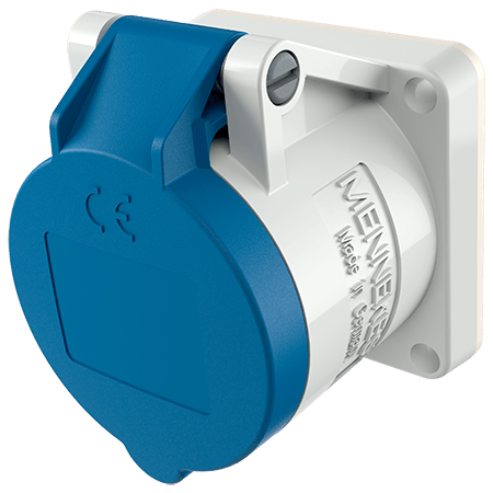 MENNEKES 1619 Panel Mounted Receptacle with TwinCONTACT