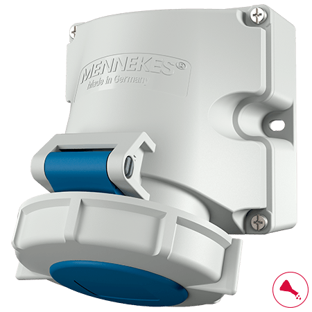 MENNEKES 9105 Wall Mounted Receptacle with TwinCONTACT